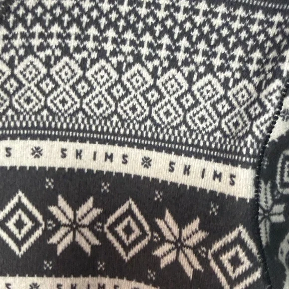 SKIMS One Piece Sleepwear Logo Onesie Black White NWT - Picture 7 of 8